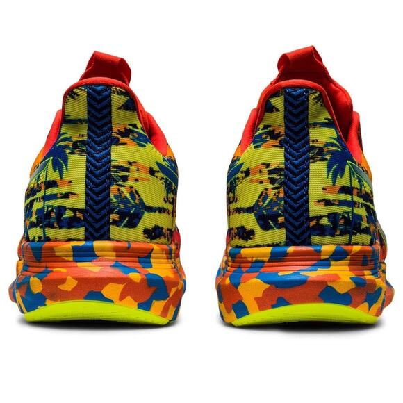 ASICS Noosa TRI 14 Men\'s Running Shoes Cherry Tomato Safety Yellow Size 9.5 M